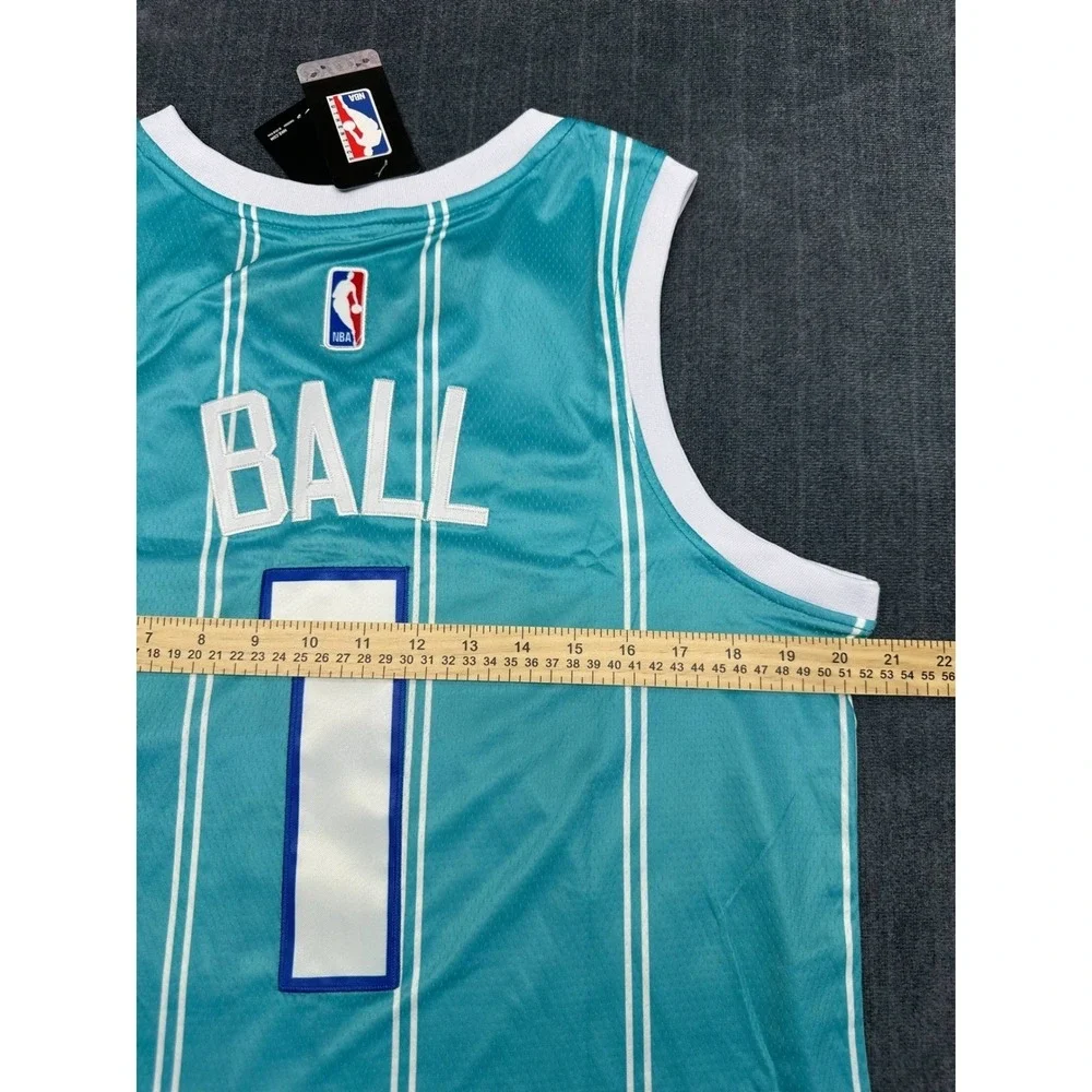Jordan Charlotte‎ Hornets LaMelo Ball 1 Statement Jersey Teal Mens 44 Small NEW